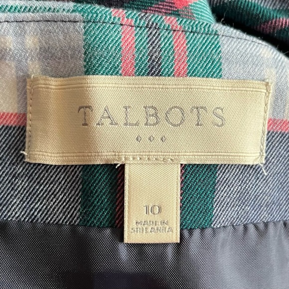 •Talbots• NWT Wool Blend Plaid Skirt  - Size 10 - Picture 2 of 10